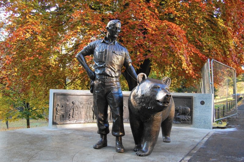 statua orso Wojtek 