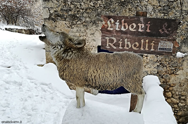 Rocca Calascio in inverno