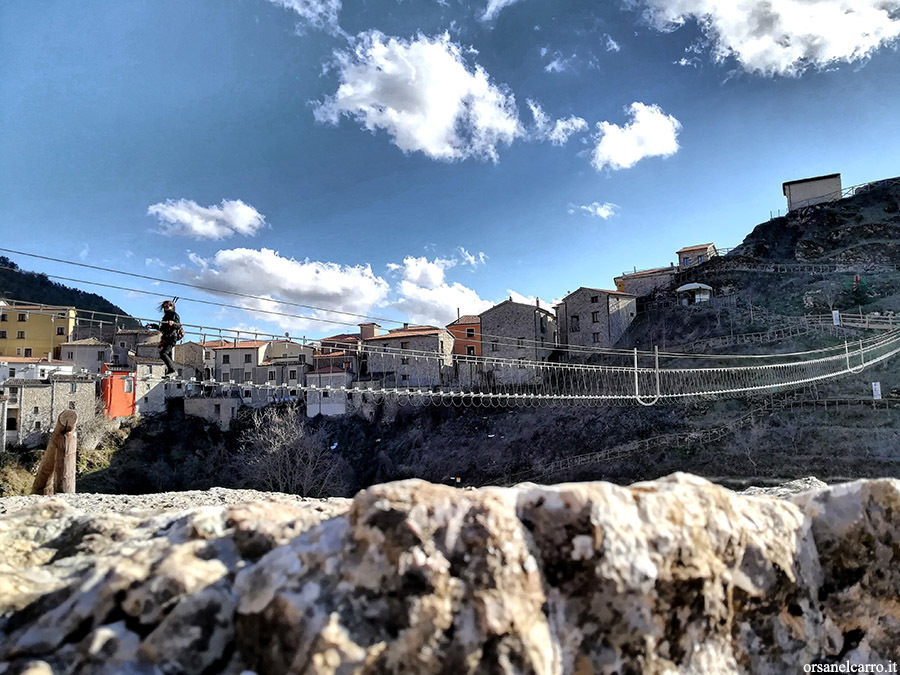 Ponte tibetano Sasso di Castalda