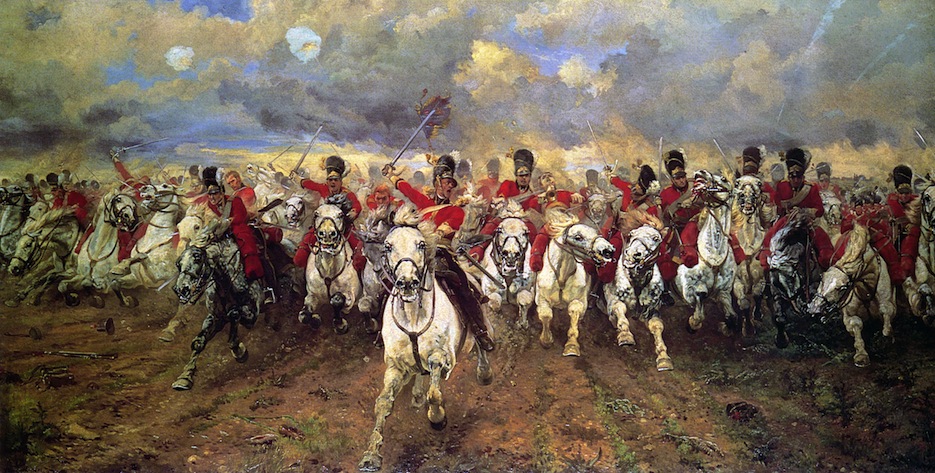 Waterloo carica degli inglesi