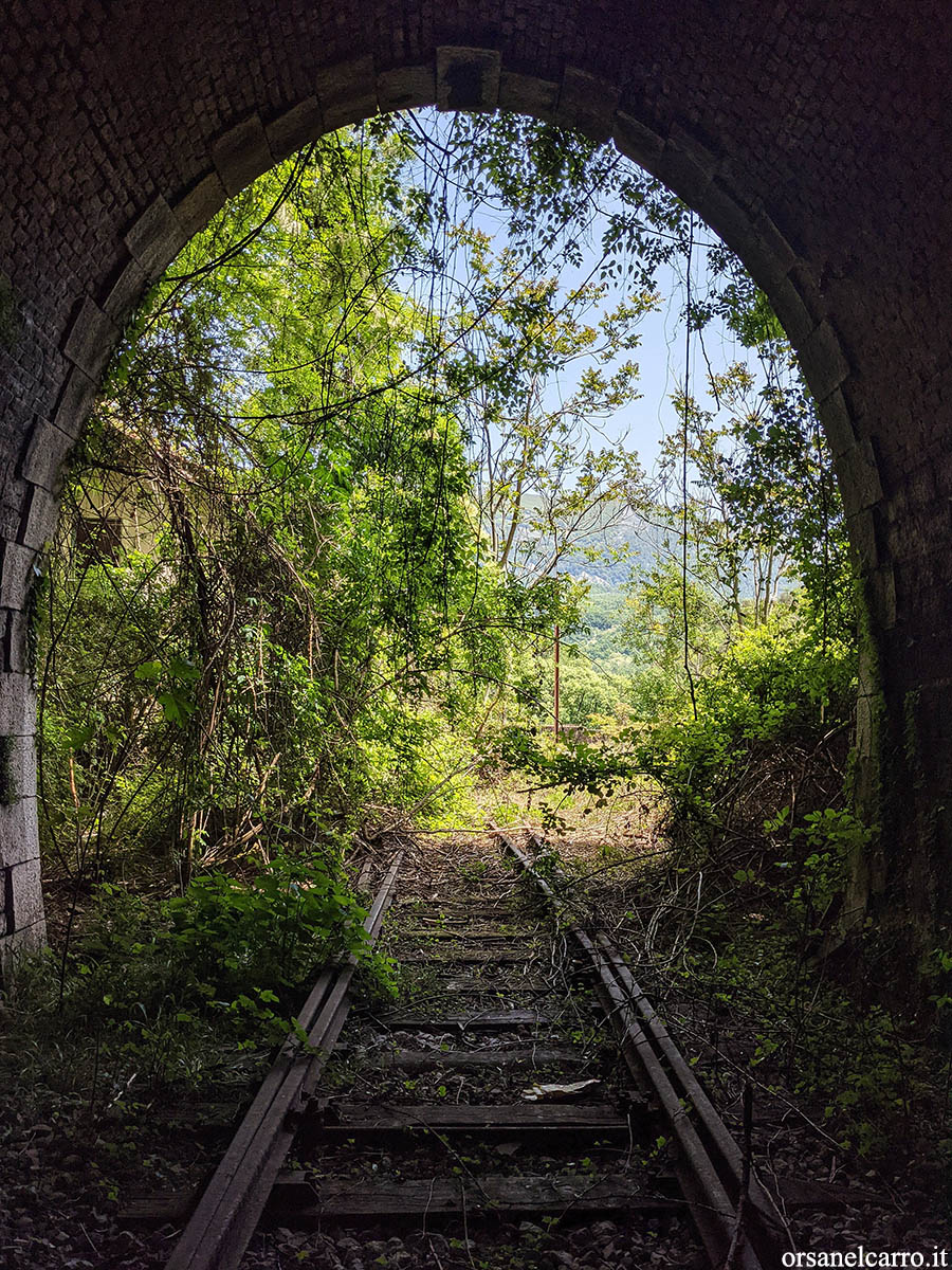 Galleria abbandonata sulla ferrovia Sicignano Lagonegro