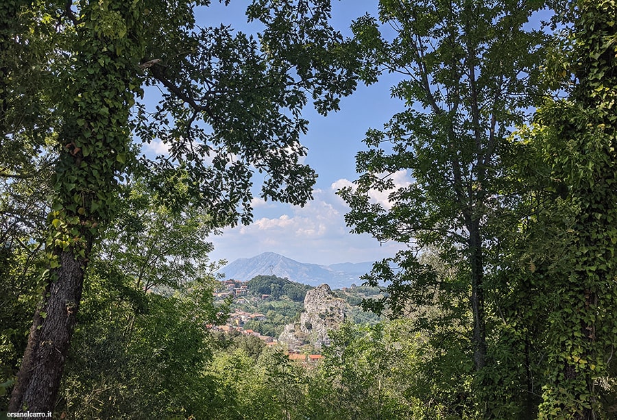 Pietrastornina panorama dal vecchio cimitero