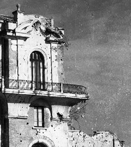 Palazzo del senatore crollato Secoda Guerra mondiale