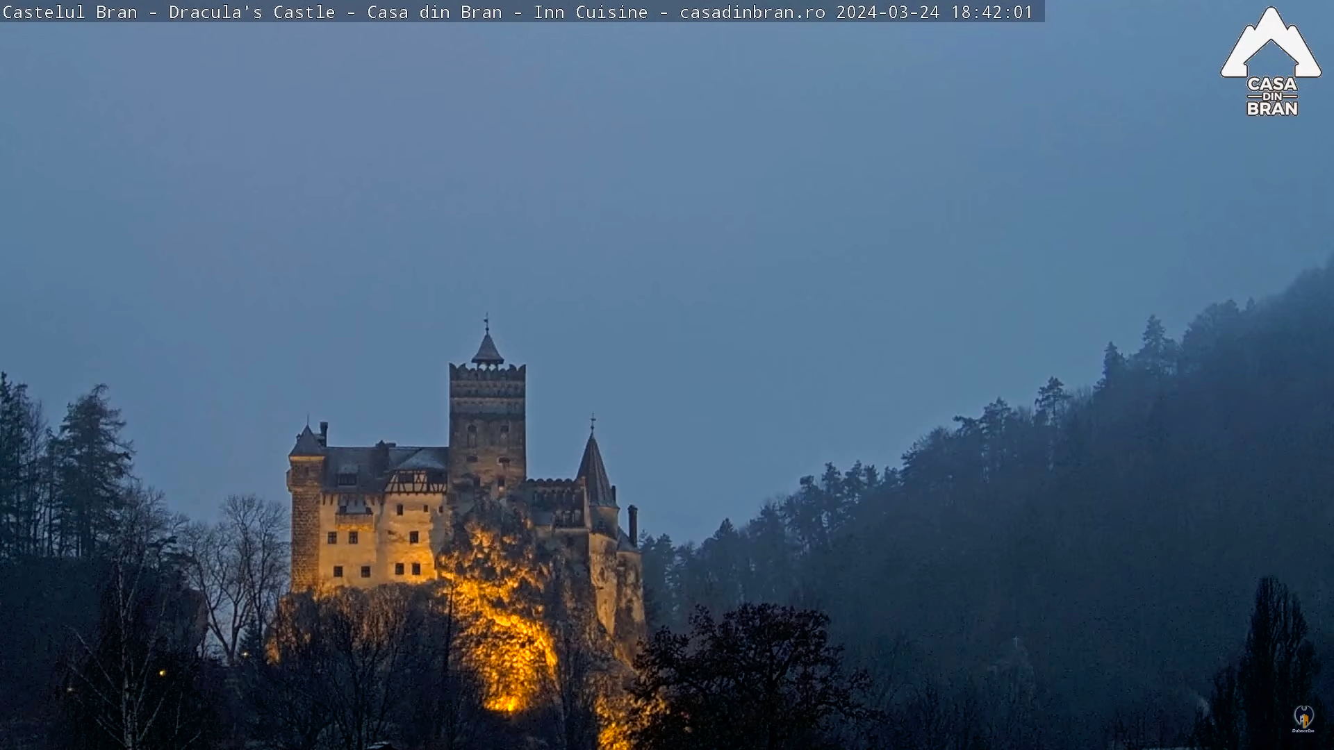 Castle Bran Webcam Romania